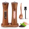 2er-Pack Holz Pfeffermühle Salz Pfeffermühle Mahlwerk Manuell Gewürzmühle Verstellbar Gewürz Salz Mühle Küchen Kochwerkzeug Zeug
