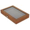 Wooden Fountain Pen Display Case Organizer Walnut Wood Storage Gift Box for 12 Pens Display