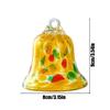 Christmas Bell Ornaments Glass Christmas tree Decorations christmas Bell Ornaments Holiday Decor For party Wall Door Window