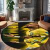 1pc Neymar8 Carpet, Round Rug, Comfortable, Suitable for Entryways, Living Rooms, Office, And Bedrooms, Christmas Decoration