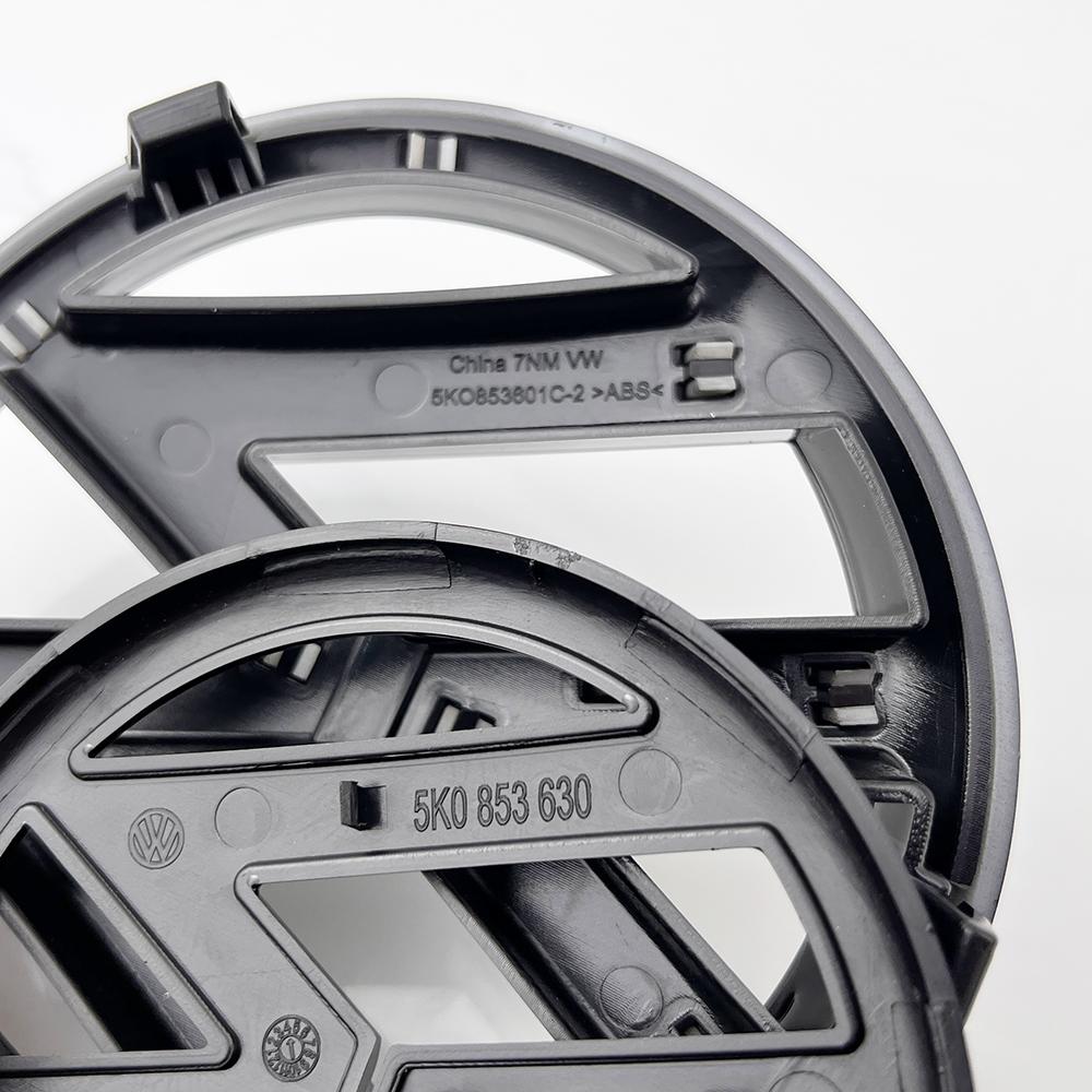 2pcs ABS 135mm Car Front Grille Badge and 110mm Rear Trunk Emblem Lid Logo Accessories For VW Golf 6 MK6 5K0853601C 5K0853630