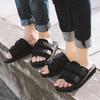 2022 Summer Men Slippers Fashion Canvas Casual Lovers Shoes Slip-On Beach Slippers Top Brand Flip Flops Slides For Men