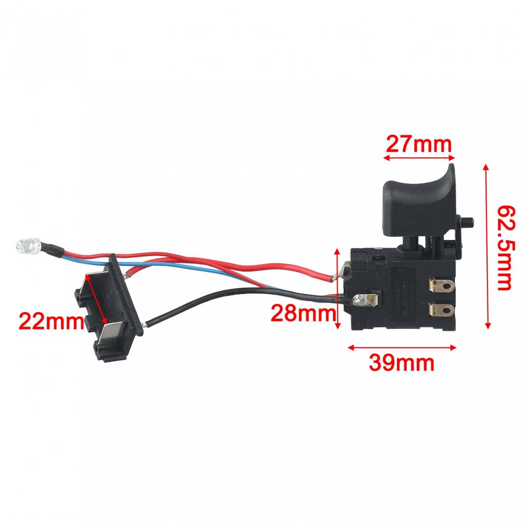 Must Have Accessory 21V Cordless Drill Trigger Switch with Dustproof Design