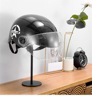 Floor-standing Space Free Punching Motorcycle Bike Helmet Holder Hook Mount Base