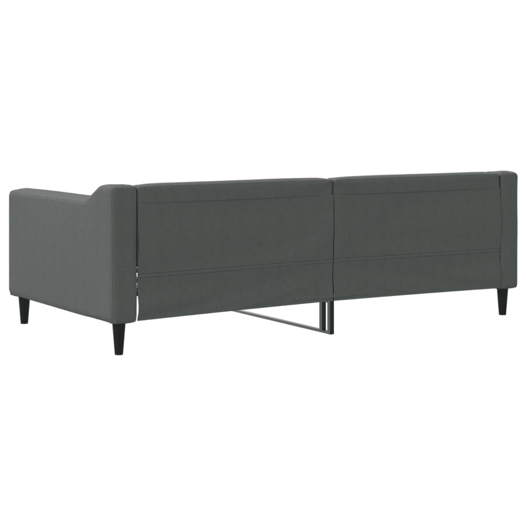 Daybed Dark Grey 90x190 Cm Fabric