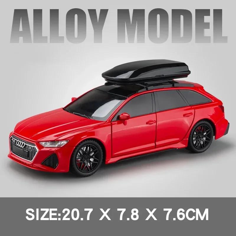 

1:24 RS6 Travel Edition Alloy Model Car Toy Diecast Metal Casting Sound and Light Car Toy For Children Vehicle