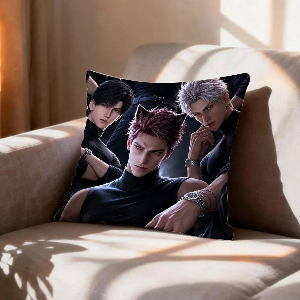 COOL V-Valko L-Love and Deepspace Pillow Case Pattern Printed Pillowcase For Living Room Sofa Cushion Cover