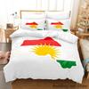 Kurdistan Flagg Sengetøy Sett Enkelt Twin Full Queen King Size Sengesett Voksen Barn Soverom Dynetrekk Sett parure de lit Seng