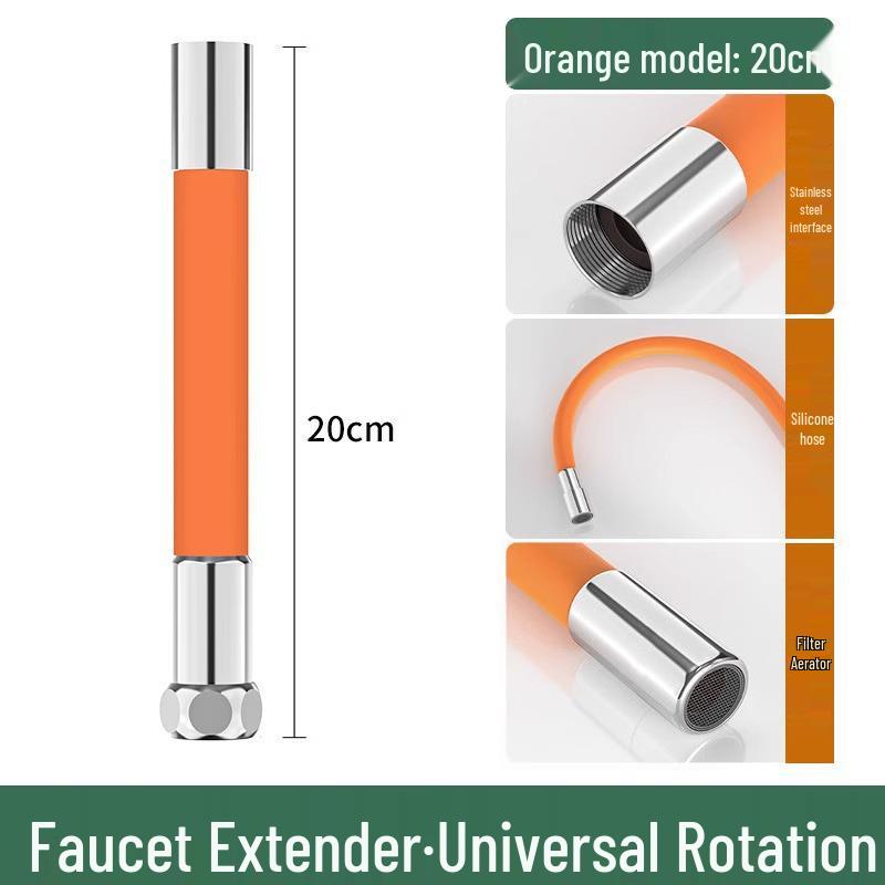 Universal Splash-Proof Shapeable Faucet Extender