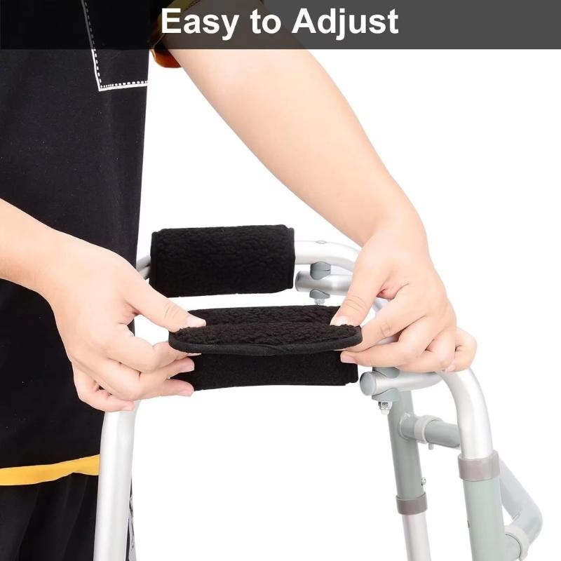 Universal Walker Hand Grip Padded Covers Nonslip Walker Cushion Foams for Folding Wheelchair Rollator Crutch Handle Pad