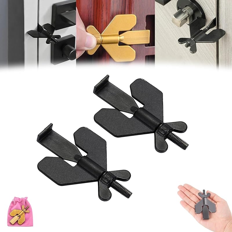 Anterlock - Premium Door Lock, Anterlock Premium Door Lock, Guard Kit Door Lock Travel, Portable Door Lock for Travel Hotel Safety, Adjustable Door