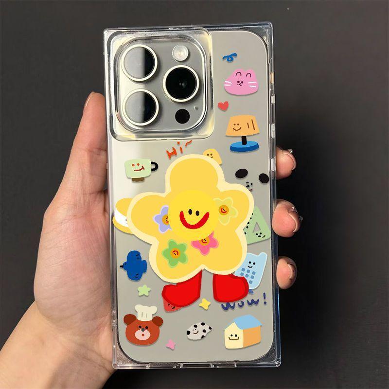 Little Flower Cat for Apple 16 Mobile Phone Case for IPhone15promax Female New Model 14pro Summer Simple 13p