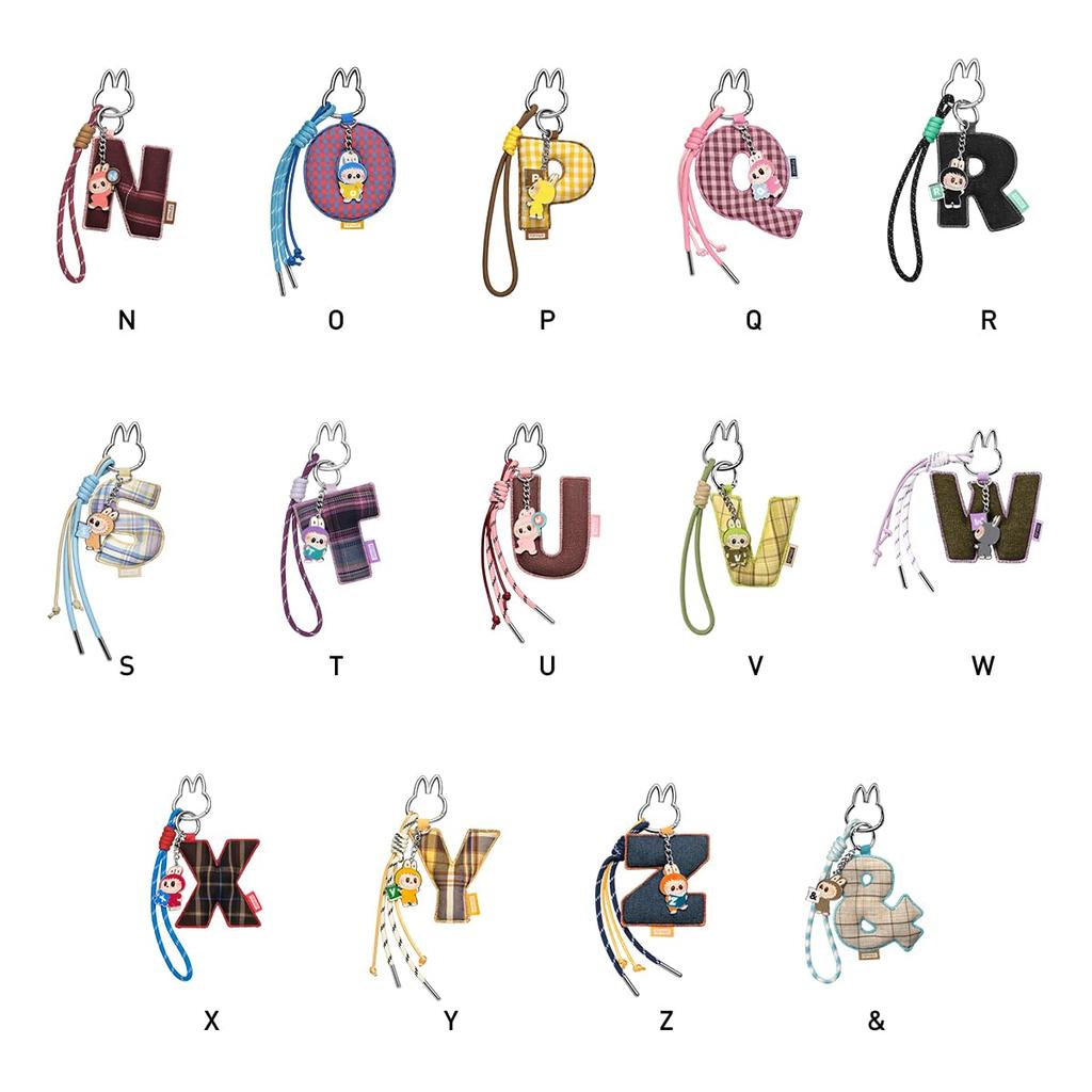 [POP MART Official Store] THE MONSTERS PIN FOR LOVE Series Plush Pendant (N-Z) [1 Piece] Lovebu Initial Initial Lovebubu Lovebu Pop Mart Blind Box