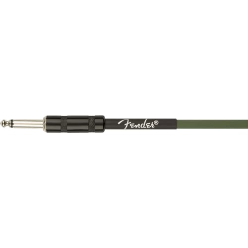 Fender Strummer Pro 13' Instrument Cable, Drab Green