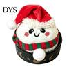 Steamed Bun Squeeze Toy Christmas Plush Dumpling Stress Relief Toy, Santa Claus Snowman Reindeer Toys Relaxation Sensory with Steamer Boredom