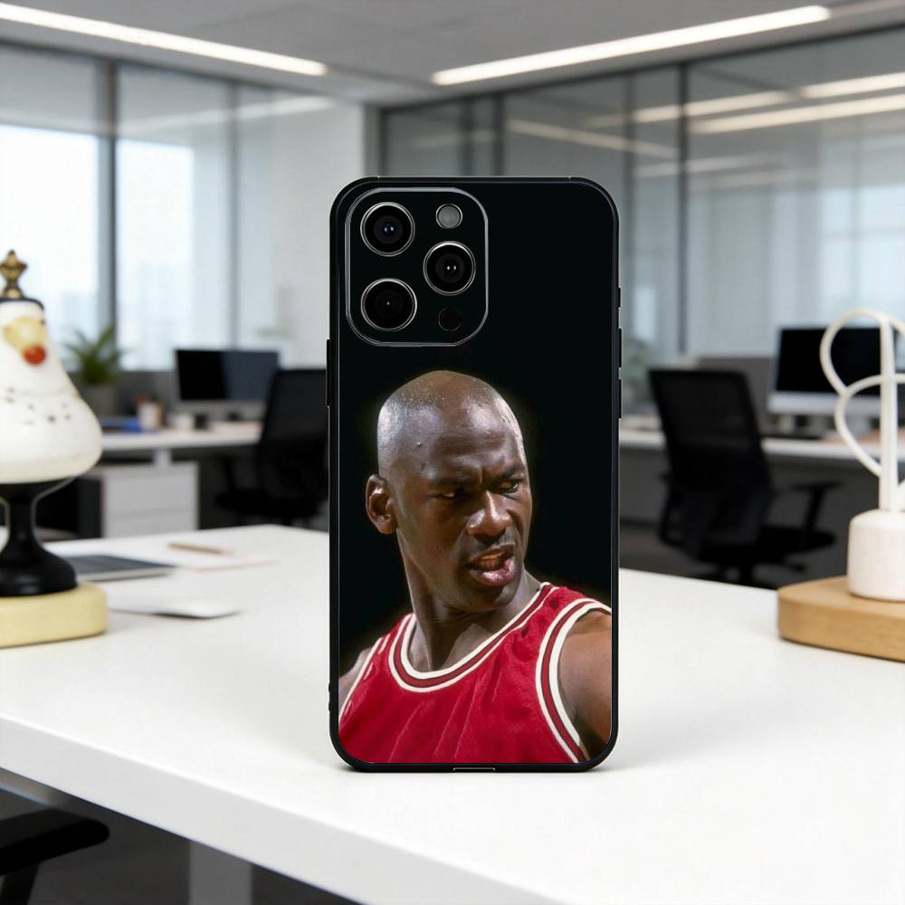 M-Michael J-Jordan MJ Phone Case For iPhone 17, 16,15,14,13,12,11 Plus,Pro Max, Others Soft Black Cover