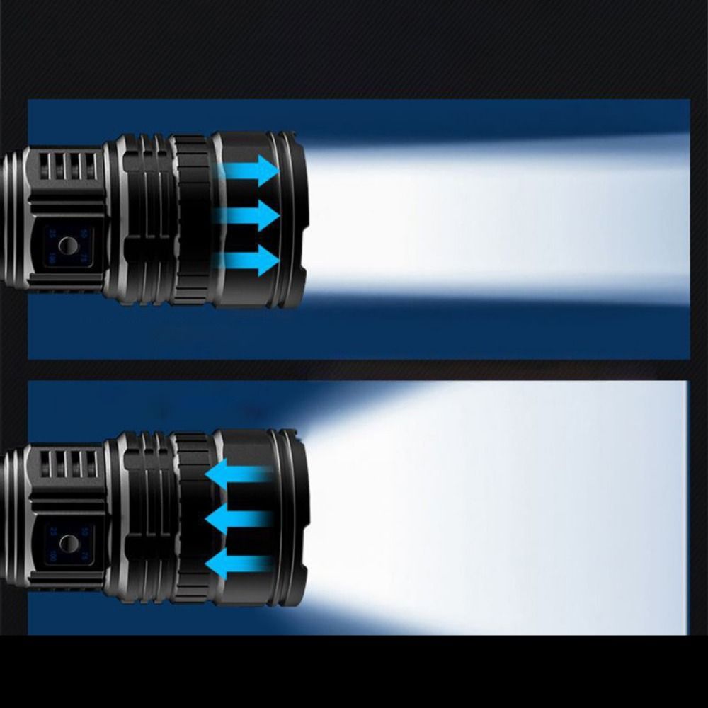 Rechargeable Strong Light Flashlight Super Bright Portable Flashlight LED Flashlight  Household