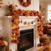 Artificial Maple Leaf Garland 175cm Long Faux Leaf Vine Decorative Garland for Seasonal Home Decor Indoor Outdoor Use
