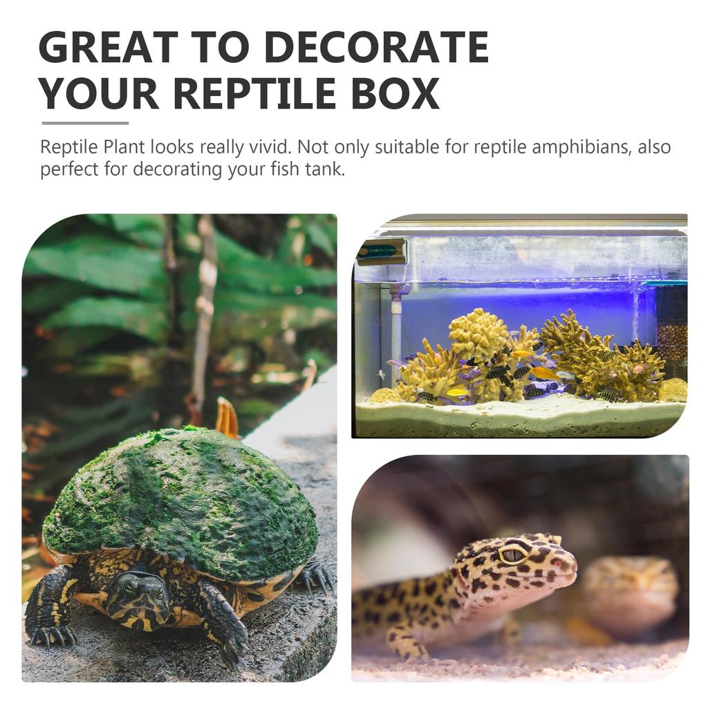 POPETPOP Artificial Plant Decoration Reptile Climbing Plant Turtle Tank Plant Reptile Plant Decor Reptile Accessories