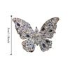 Transparent Butterfly Earrings Exquisite Wings Ear Clip Flash Rhinestone Ear-Clip  Masquerade