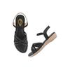 Shoetopia Women'S Snd-1080 Flat Sandal-4 Kids Uk (Snd-1080-Black)-Eu37