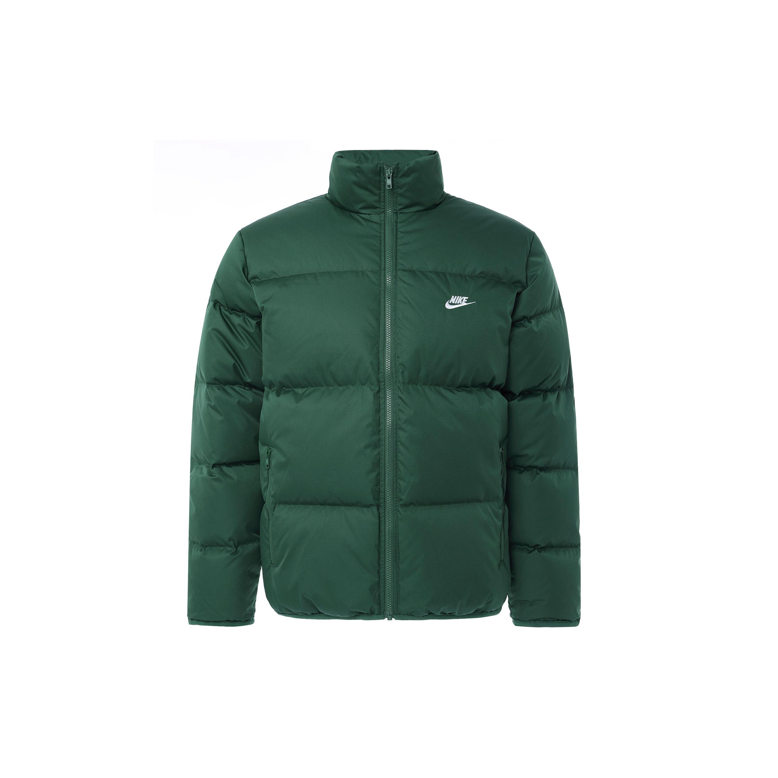 Мужская пуховая куртка Nike ClubTherma FIT Цвет: Еловый зеленый/Белый FZ5029-323 XL