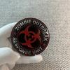 1pc Metal Badge Biohazard Aluminum Car Emblem Durable Vehicle Modification Accessory Enhances Aesthetics Compatible with Various Car Models Stylish