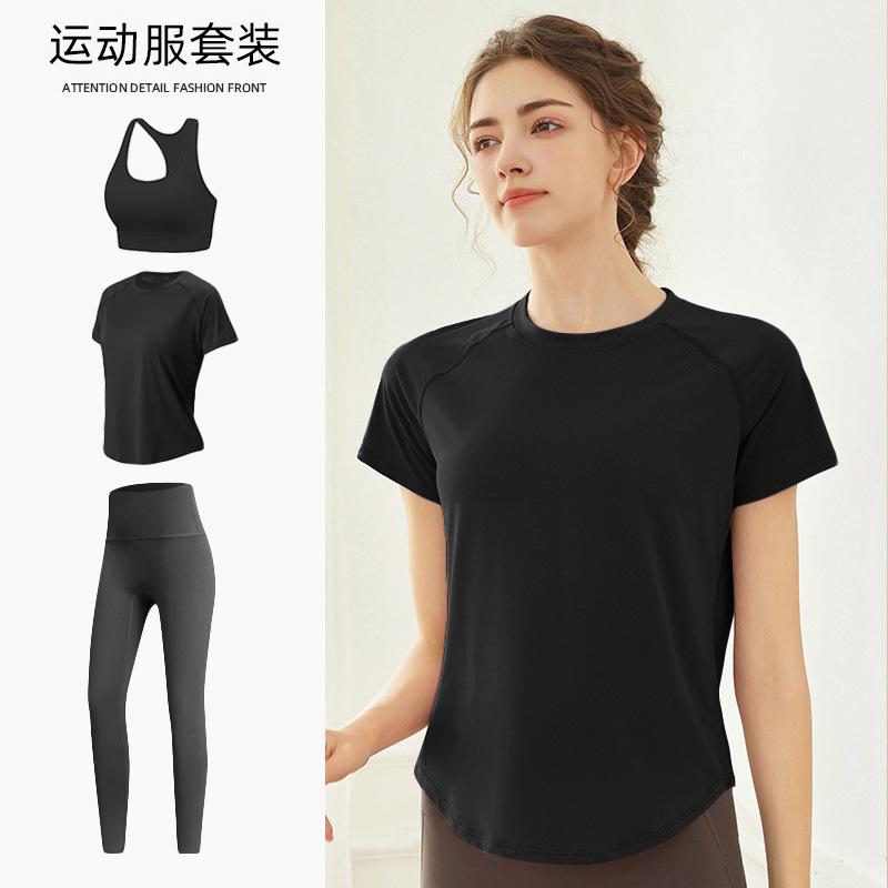 Tennis Suit Women's Short-sleeved Training Clothes Outdoor Running Quick-drying Clothes Thin Badminton T-shirt Fitness Clothes