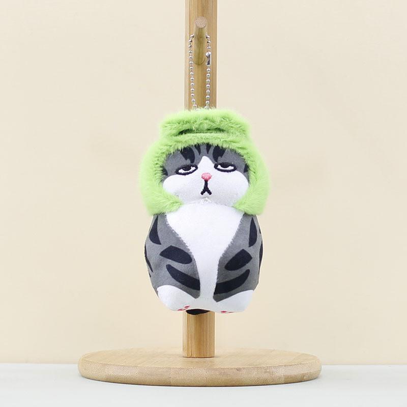 Cat Plush Toy Keychain Fluffy Doll Pendant Backpack Accessory Kids Collectors