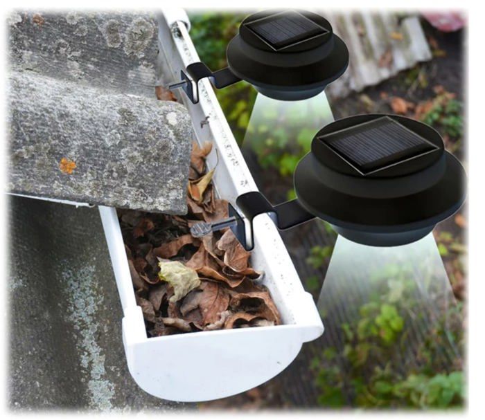 Lampes solaires - SHOP-STORY - GUTLIGHTS - Pack de 3 - Éclairage LED - Résistantes aux intempéries