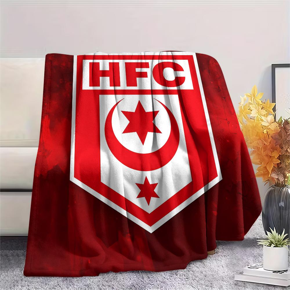 1PC Hallescher FC Print Flannel Blanket, High quality All Seasons, Home Decor, Warmth and Comfort, Perfect for Christmas Gifts