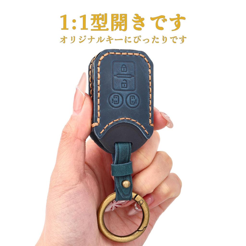 Suzuki Key Case Leather Key Cover Compatible Suzuki New Spacia Wagon r Hustler Jimny