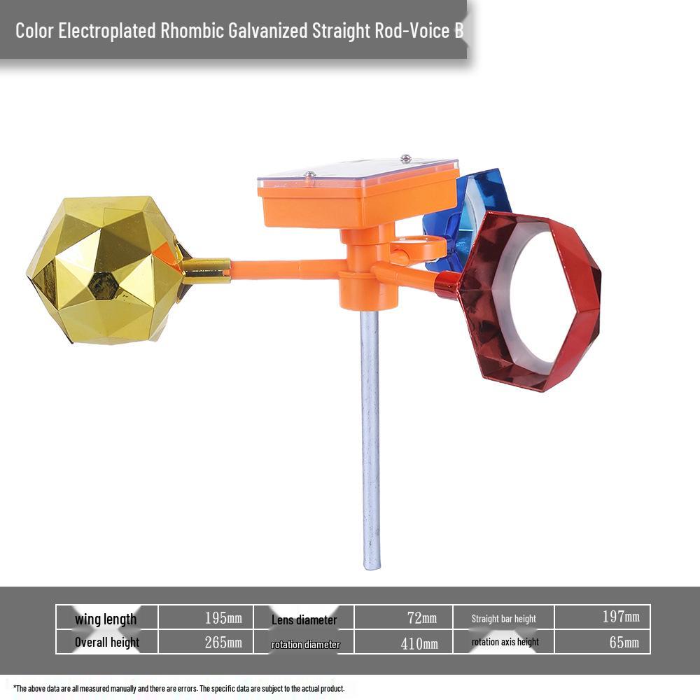 Solar-Powered Reflective Bird Repeller for Orchards, Fish Ponds, and Farmland