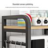 Bieying Modern 5-Tier Carbon Steel Storage Rack with Curved Design