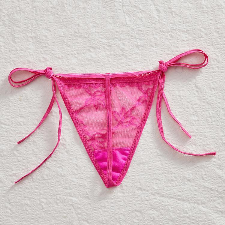 Damen Frühling und Sommer Sexy Transparentes Spitzen-Bindungs-String-Unterwäsche