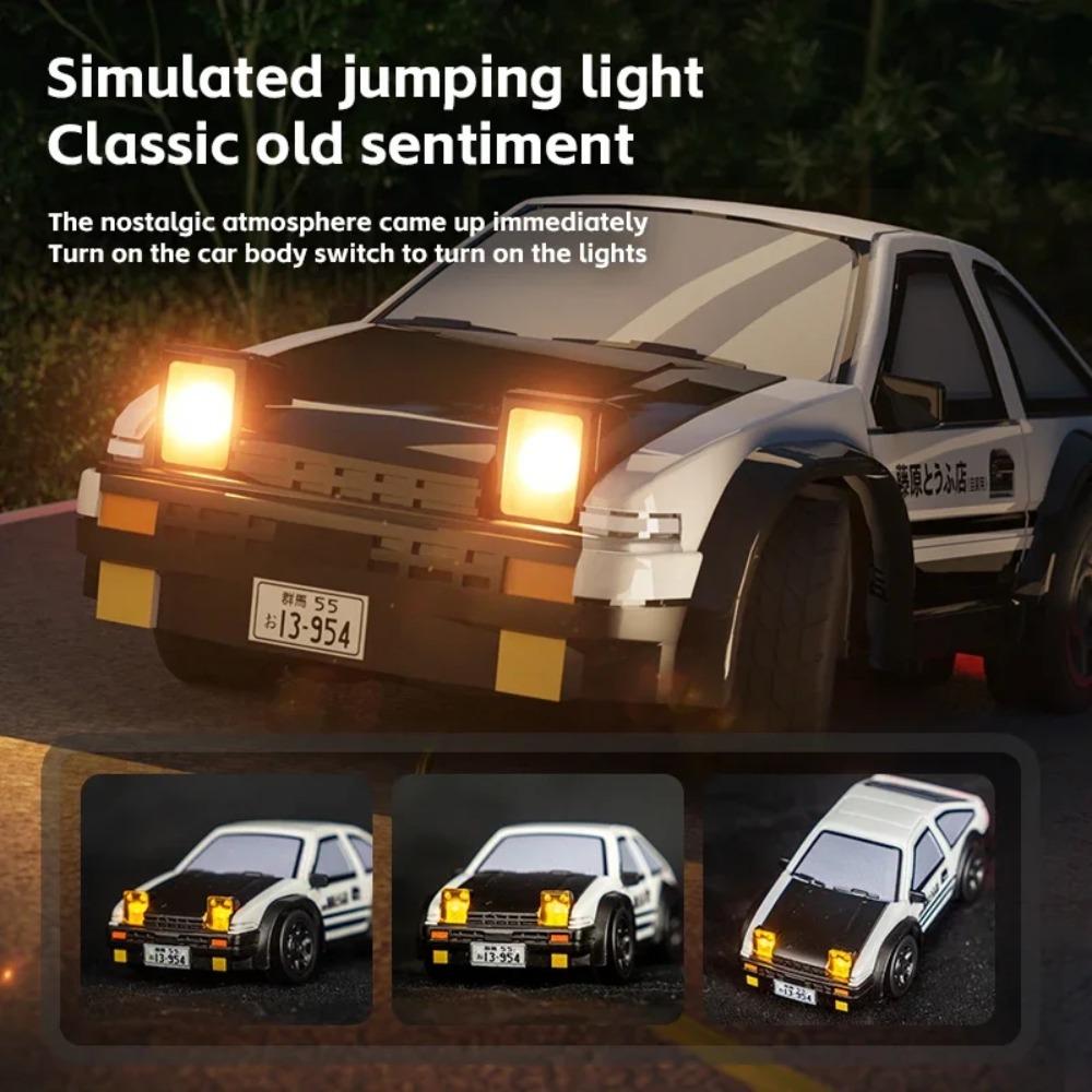 1/64 RC Drift Aracı AE86 Mini Masaüstü Arabalar 2.4G Uzaktan Kumanda 4WD Arazi Drifting Yarış Aracı Çocuklar için Elektrikli Oyuncaklar