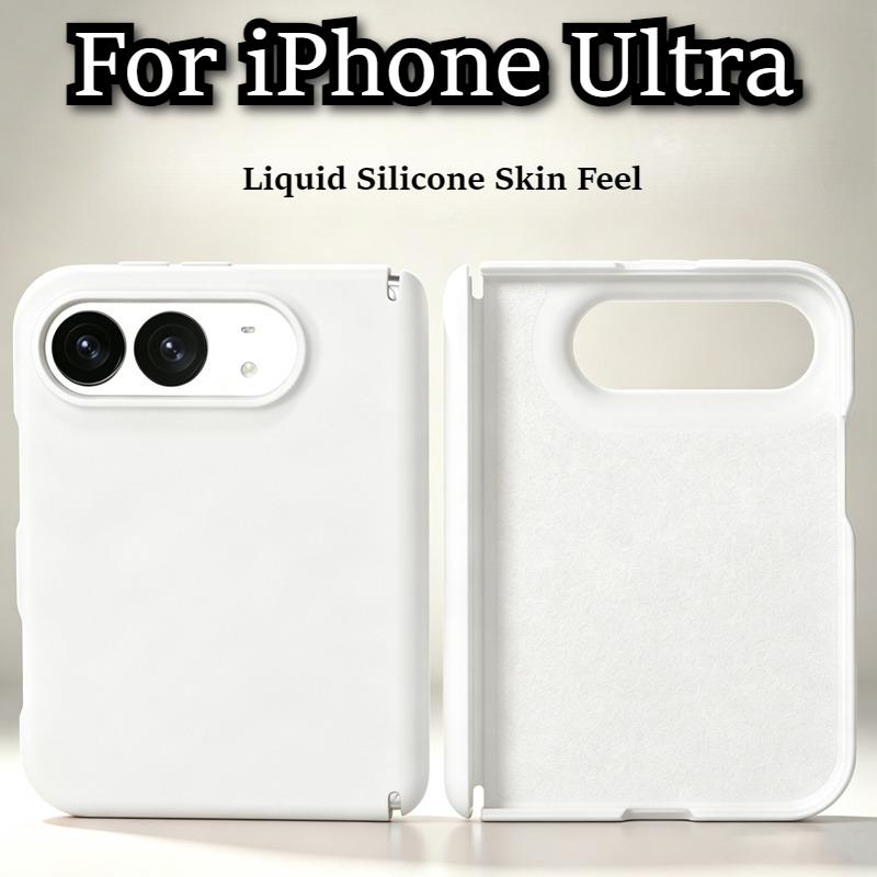 Luxury Original Liquid Silicone Magnetic Wireless Charger For IPhone DUO Phone Case Skin Feel Anti Fingerprint Shockproof PC Hard Protection Cover