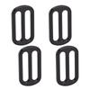 10 Pcs Slide Buckle 43x26mm Webbing Strap Adjustable Buckle Fastener Metal Strap Slider Adjuster for Clothing Bag