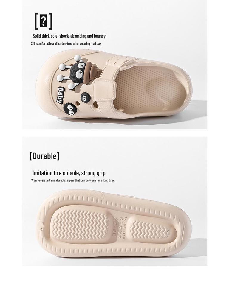 Women's 2025 Anti-slip Closed Toe Half Slippers - New Summer Style for Office Wear