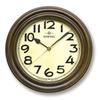 Santell Made in Japan TRDE-MARK Retro Radio-Controlled Clock with Stand, Antique Brown, DQL668