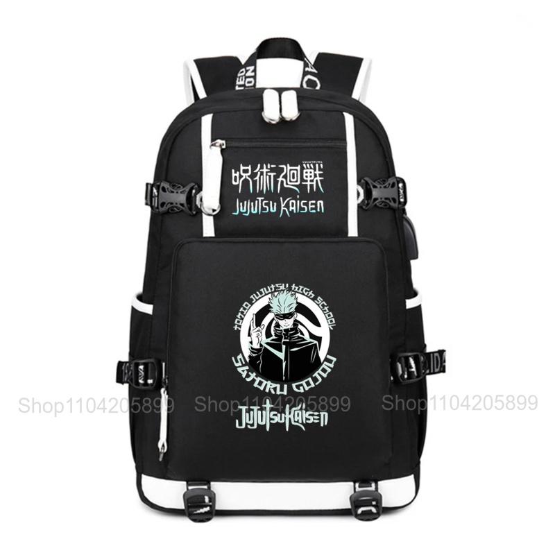 Jujutsu Kaisen Rugzak Anime Mochila Student Tiener Schooltas Jongens Meisjes Schooltassen Grote Dagelijkse Reizen Rugzak Cadeau 16 inches
