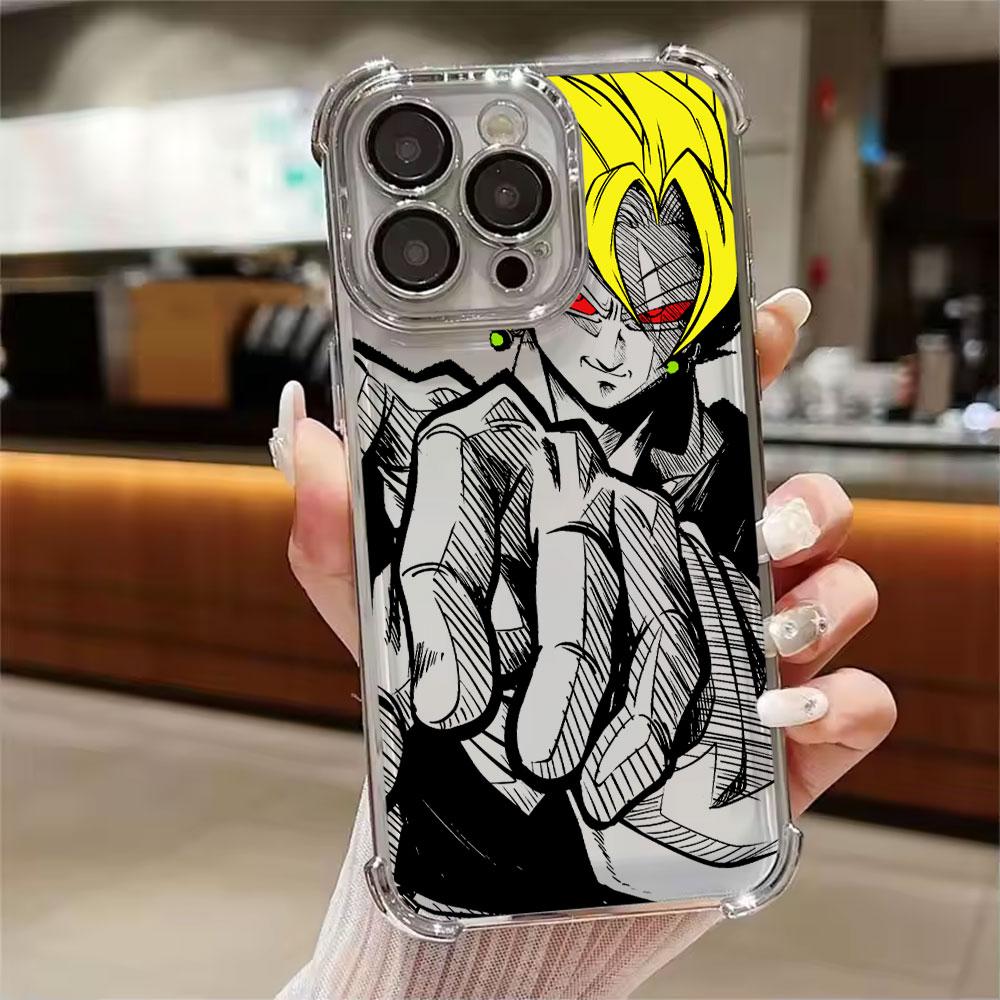 Super Saiyans Broly Son Goku DBZ Phone Case for iPhone 11 13 15 16 17 Pro Max 14 Plus 17Air 16E 13 Pro 12 Mini 17Pro Clear Cover