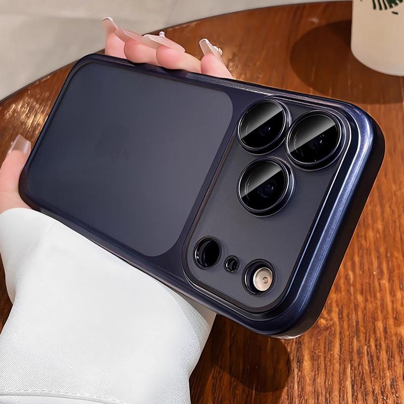 Applicable To iPhone17ProMax Second Change Mobile Phone Case Apple 16 Matte Electroplating 15 Matte Ultra-thin PC Protective Case