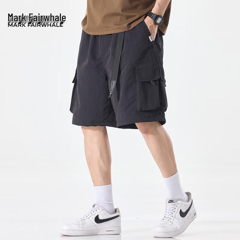Mark Fairwhale Men s Ice Silk Multi-Pocket Cargo Shorts XL