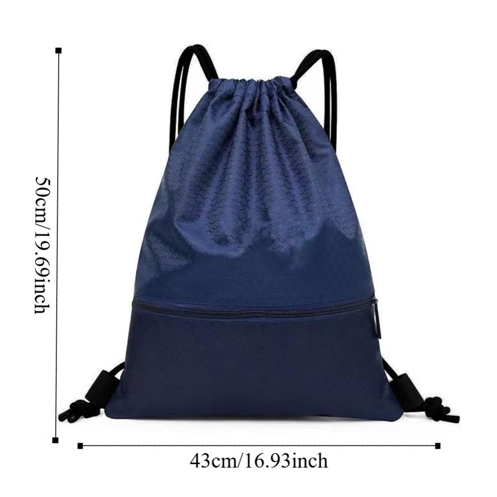 Solid Color Fitness Drawstring Bag Waterproof Drawstring Pocket Drawstring Backpack  Unisex