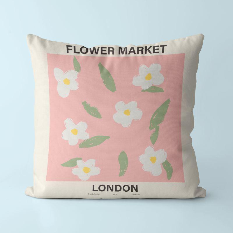 Beautiful Floral Pillow Nordic Cushion Ins Style Living Room Pillow Sofa Cushion Fresh Office Seat Cushion
