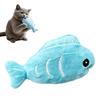 Plüschfisch Katzenspielzeug mit Katzenminze Weiches Katzen-Kauspielzeug Knisterndes gefülltes Fischspielzeug für Katzen Innenkätzchen Zahnen Jagdinstinkt