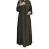 2024 Einfarbiges Langarm-Lockeres Kleid - Nahöstlicher Muslimischer Stil