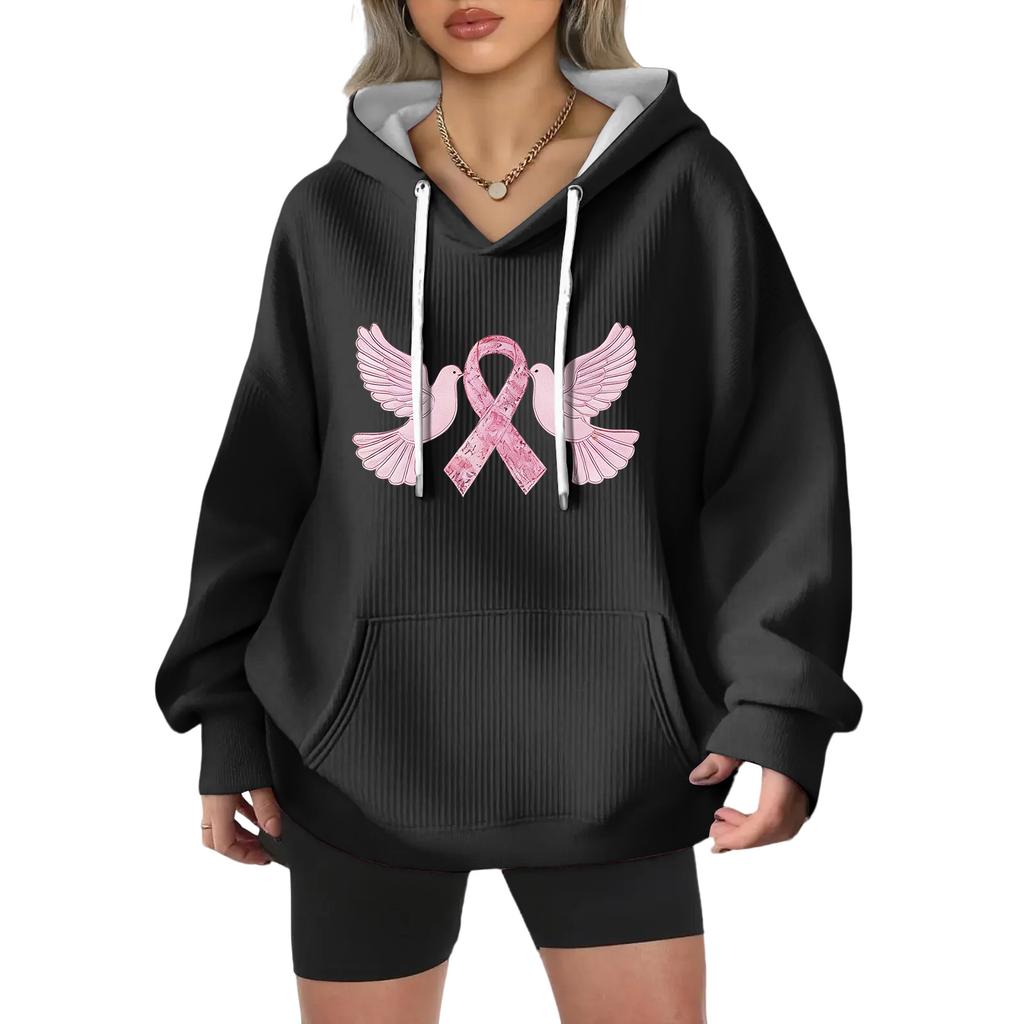 Women's Fashion Casual Christmas Angel Print Pullover Long-Sleeve Sweatshirt