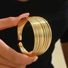 Exquisite Bracelet European and American Double Heart Metal Bracelet Set Women's High-grade Retro Geometric Six-piece Metal Bracelet